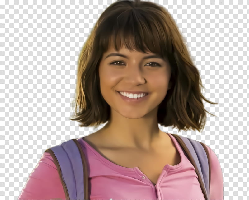 Isabela Moner, Hair, Chin, Hairstyle, Smile, Neck, Gesture, Brown Hair transparent background PNG clipart