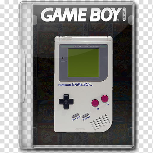 Console Series, white and gray Nintendo Game Boy transparent background PNG clipart