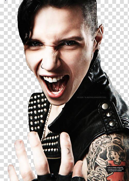 Andy Biersack ,  transparent background PNG clipart