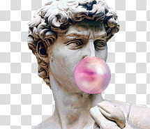 march , statue blowing gum transparent background PNG clipart