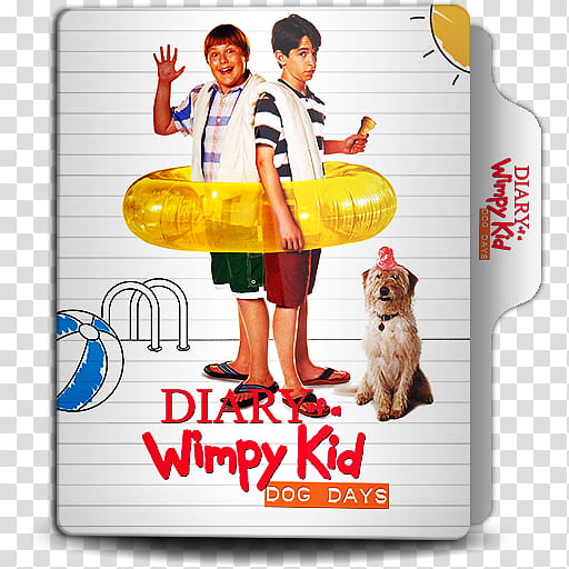 Diary of a Wimpy Kid Collection Folder Icon, Diary of a Wimpy Kid Dog Day transparent background PNG clipart