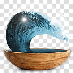 Sphere   the new variation, blue sea wave art transparent background PNG clipart