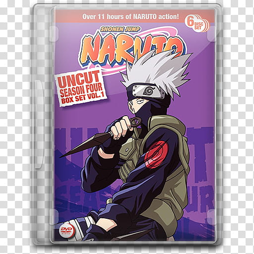 Naruto Shippuden TV Movies DVD Icon Collection, Naruto Uncut Box Set SV transparent background PNG clipart