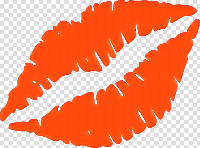 Lips, Kiss, Drawing, Lipstick, Orange, Red, Jaw transparent background PNG clipart