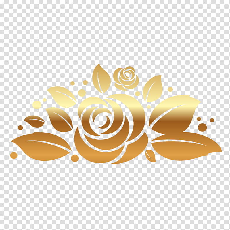 Rose Gold Flower, Yellow, Leaf, Logo, Beige, Plant transparent background PNG clipart