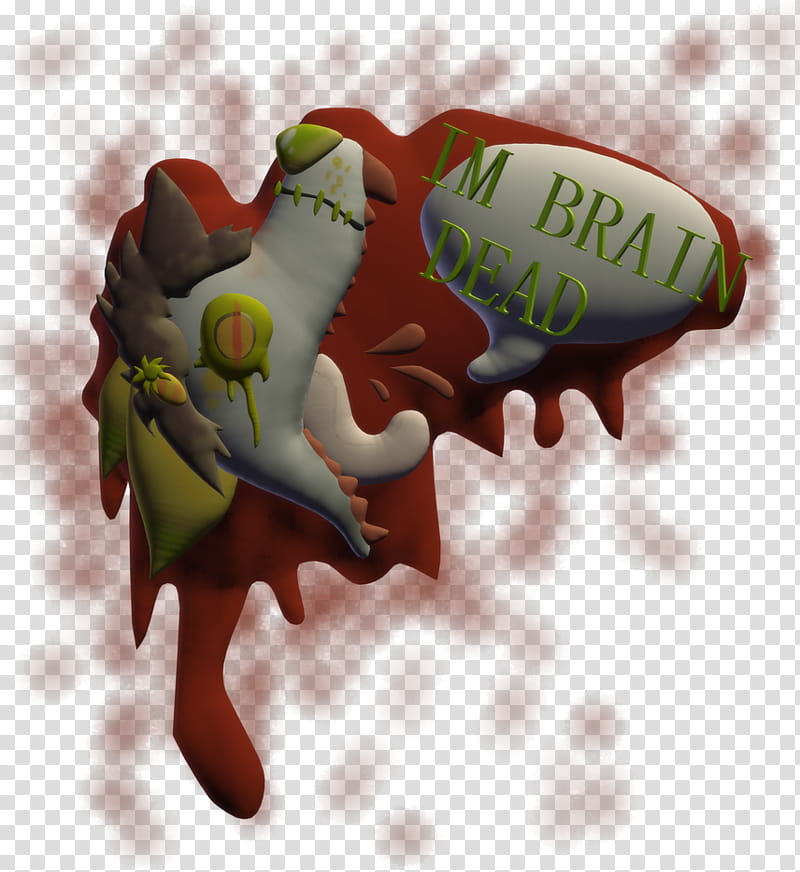 He&#;s bloody brain dead! transparent background PNG clipart