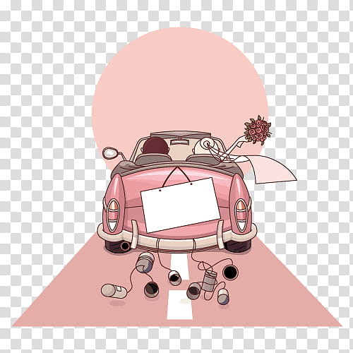 Bride And Groom, Wedding Invitation, Car, Bridegroom, Marriage, Cartoon, Bride Groom Direct, Illustrator transparent background PNG clipart