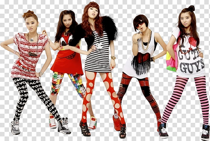 minute Render, five females wearing assorted-color leggings transparent background PNG clipart