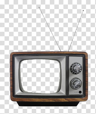 Television s, gray and black CRT TV transparent background PNG clipart