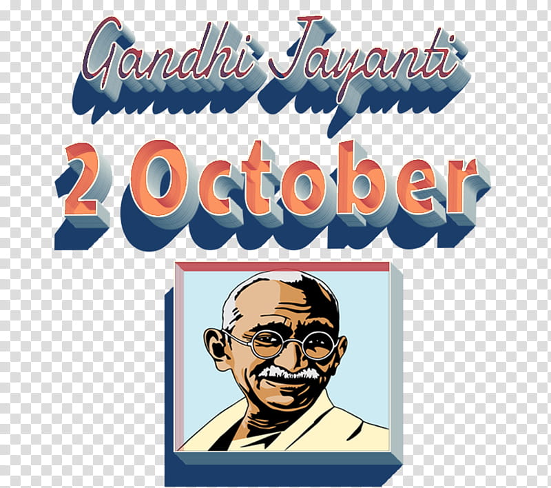October, Mahatma Gandhi, October 2, Logo, Gandhi Jayanti, Label, Holiday, Human transparent background PNG clipart