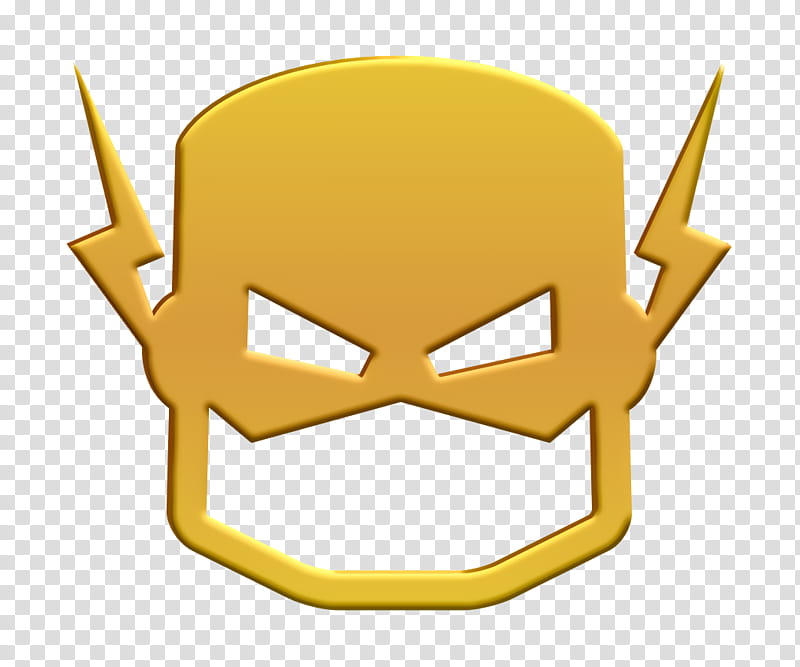 yellow logo fictional character helmet symbol, Comic Icon, Flash Icon, Hero Icon, Superhero Icon, Gesture transparent background PNG clipart