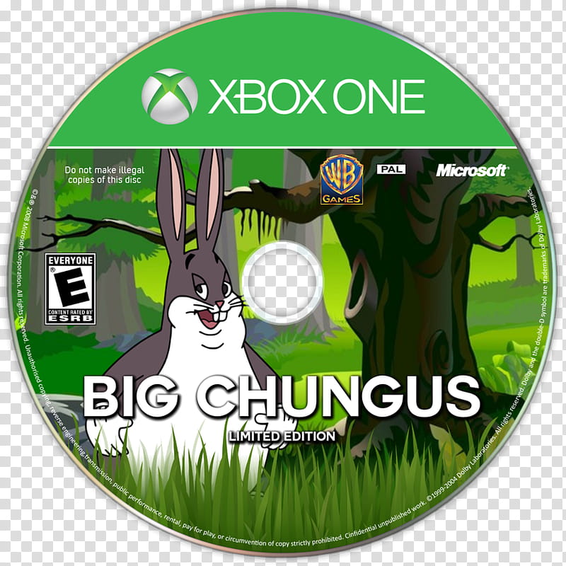 Big Chungus XBOX One Disc transparent background PNG clipart
