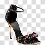 fashion shoes icons, , unpaired black heeled peep-toe sandal transparent background PNG clipart