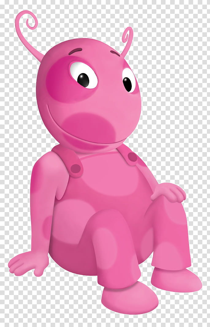 Backyardigans revised, pink character illustration transparent background PNG clipart