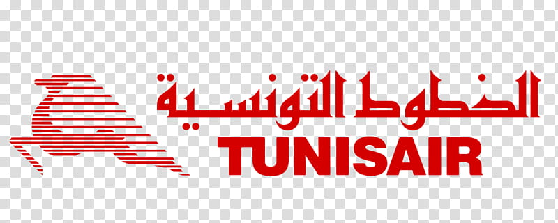 Logo Text, Tunisair, Airline, Aviation, Zine El Abidine Ben Ali, Tunisia, Red, Area transparent background PNG clipart