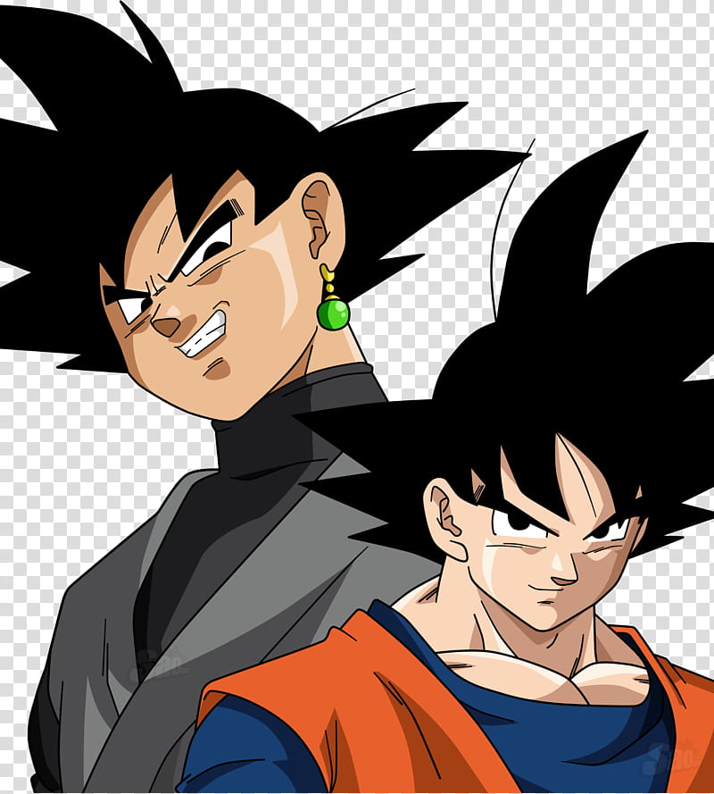 Goku y Black transparent background PNG clipart