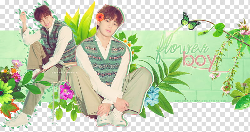 Flower Boy BLEND ft Hongbin transparent background PNG clipart