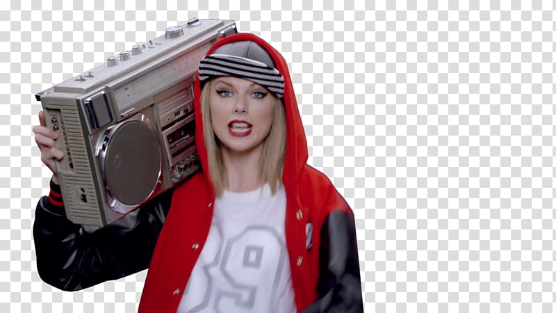 Taylor Swift  Shake it Off, Taylor Swift carrying boombox transparent background PNG clipart