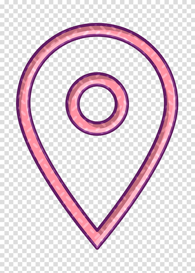 location icon map icon marker icon, Pink, Circle, Symbol transparent background PNG clipart