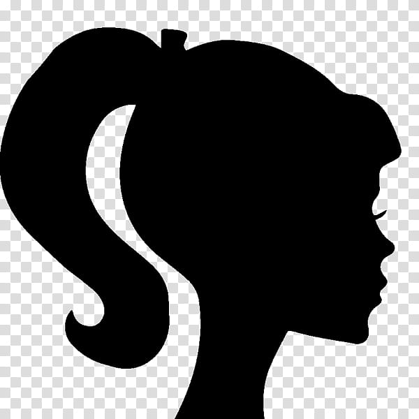 Hair, Silhouette, Drawing, Female, Portrait, Logo, Head, Hairstyle transparent background PNG clipart