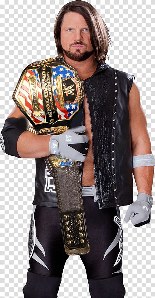 WWE AJ Styles transparent background PNG clipart