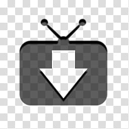 Icons   up  dec , damntube, black television art transparent background PNG clipart