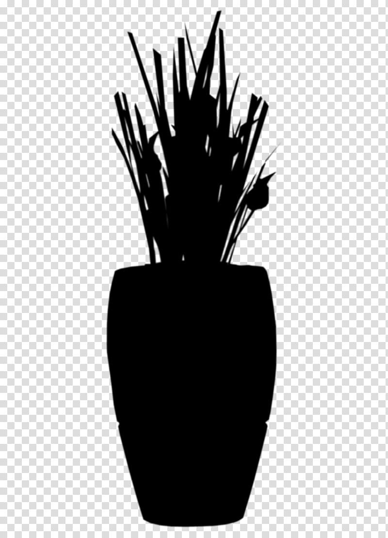 Silhouette Tree, Plants, Black M, Flowerpot, Vase, Cactus, Blackandwhite, Pineapple transparent background PNG clipart