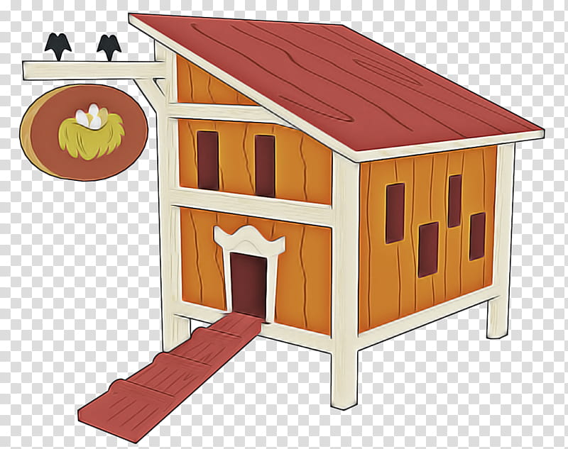 chicken coop playhouse house table kennel, Shed, Roof, Cat Furniture transparent background PNG clipart