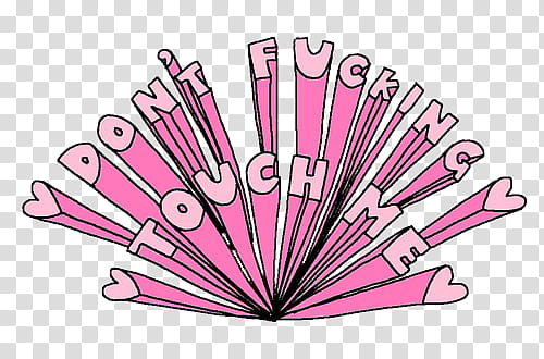 , don't fucking touch me transparent background PNG clipart