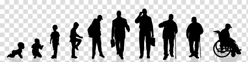 Group Of People, Human, Boy, Social Group, Silhouette, Standing, Crowd, Blackandwhite transparent background PNG clipart