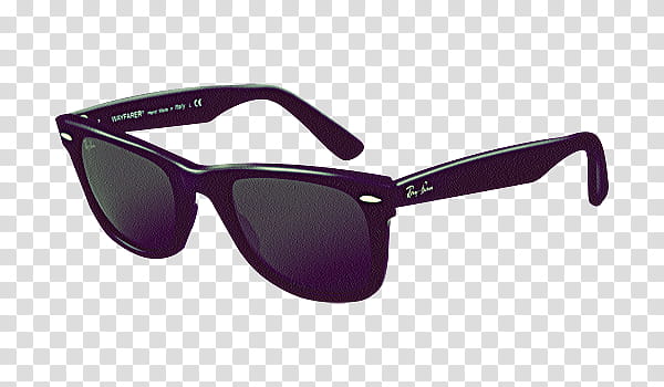 Hipster kit, black Ray Ban sunglasses transparent background PNG clipart