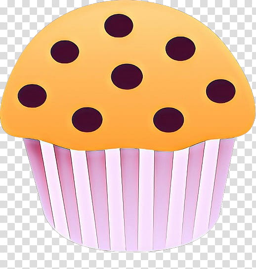 Polka dot, Cartoon, Baking Cup, Yellow, Cupcake, Violet, Purple, Muffin transparent background PNG clipart