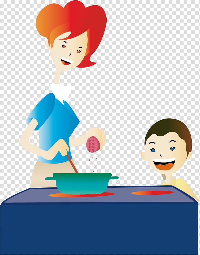 Child, Housewife, Cartoon, Woman, Animation, Mother, Family, Kitchen transparent background PNG clipart