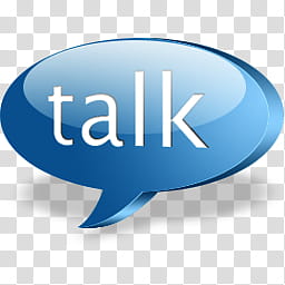 Google Talk Icon, GTI-Blue-akkasone transparent background PNG clipart