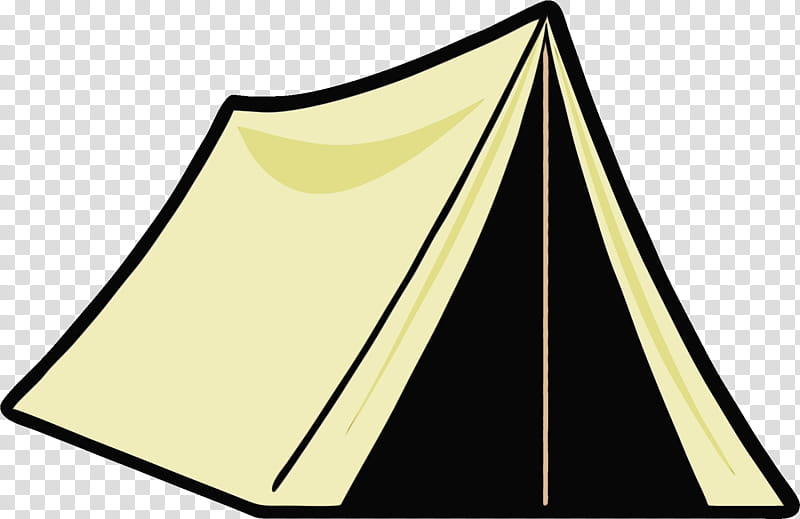 Watercolor, Paint, Wet Ink, Tent, Camping, Circus, Cartoon, Yellow transparent background PNG clipart