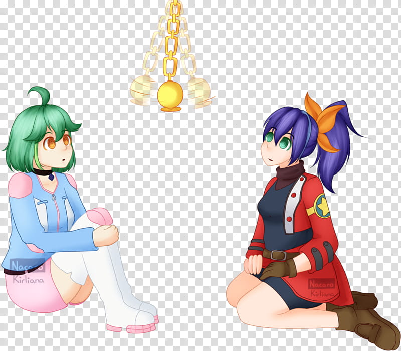 Rin and Serena hypnotized transparent background PNG clipart