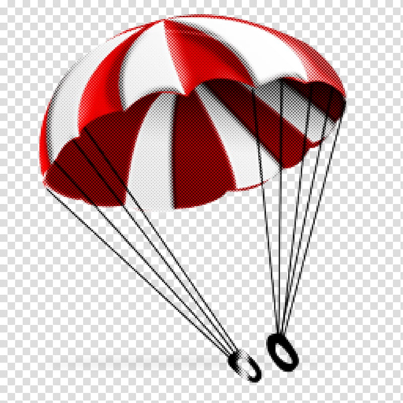 parachute parachuting red air sports paragliding, Paratrooper, Sports Equipment, Kite Sports transparent background PNG clipart