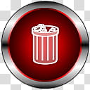 PrimaryCons Red, trash bin icon illustration transparent background PNG clipart