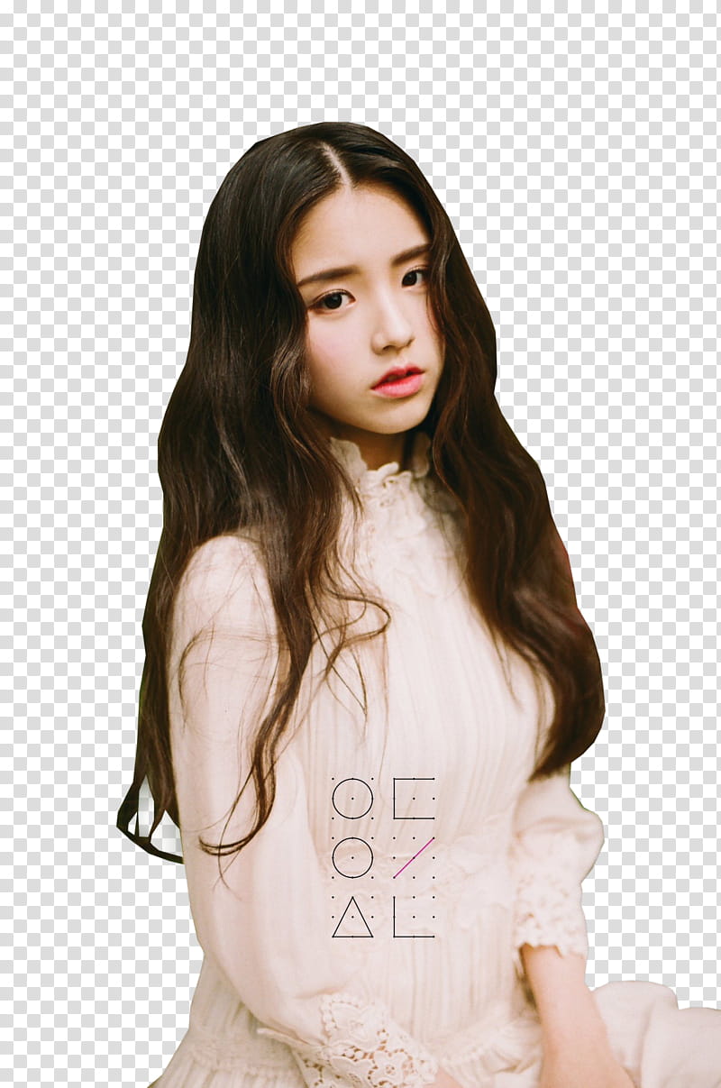 HEEJIN LOONA , woman sitting transparent background PNG clipart