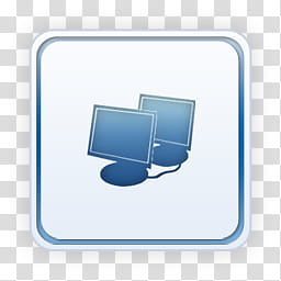 Light Icons, network, two blue computer monitors illustration transparent background PNG clipart