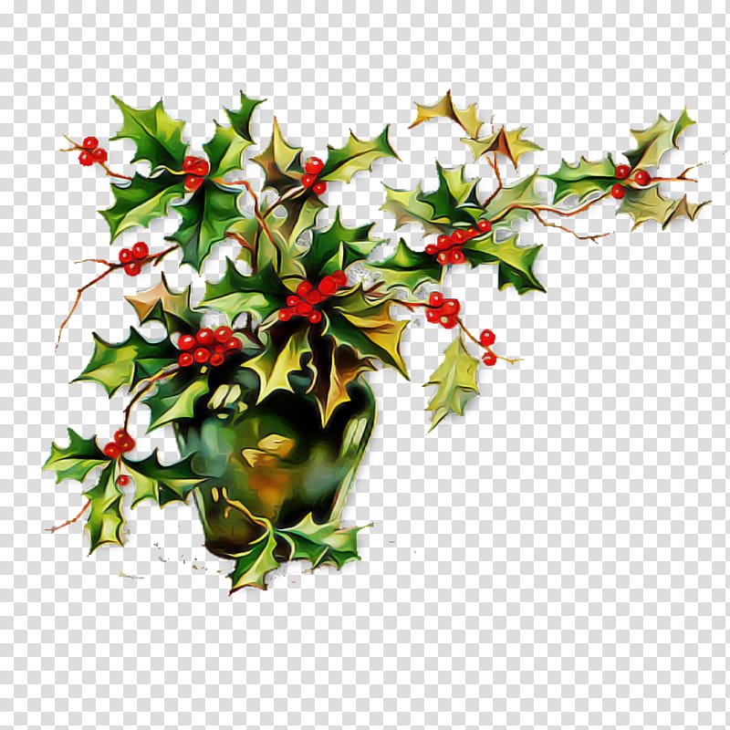 Christmas ornaments Christmas decoration Christmas, Christmas , Flower, Plant, Holly, Branch, Artificial Flower, Hawthorn transparent background PNG clipart