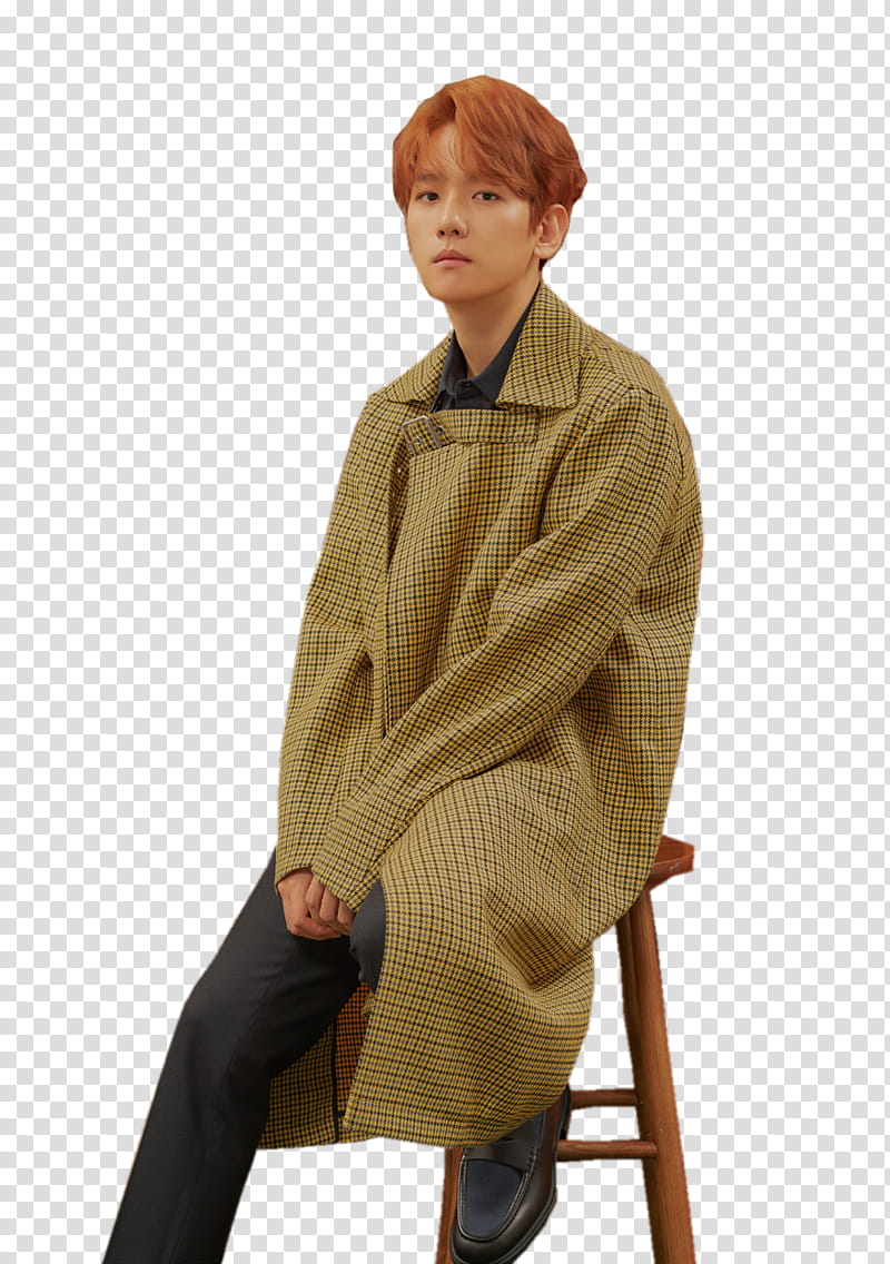 EXO UNIVERSE, man sitting on wooden stool transparent background PNG clipart