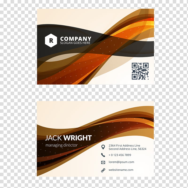 Visiting Card, Business Card Design, Business Cards, Flat Design, Page Layout, Template, Orange, Line transparent background PNG clipart