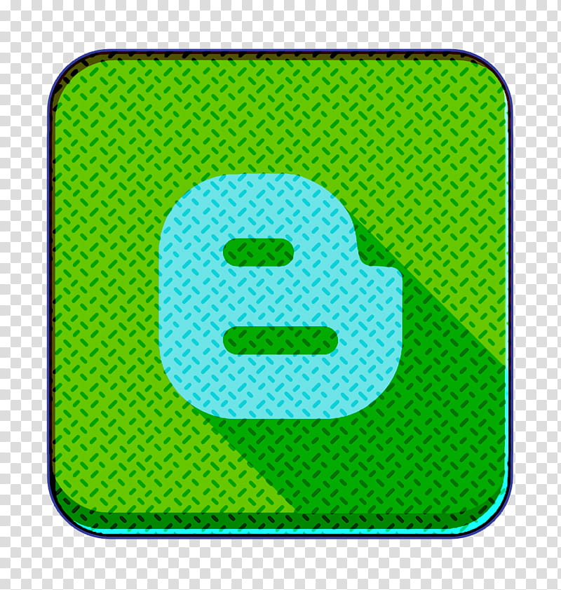 blogger icon blogging icon social media icon, Green, Symbol, Technology, Square, Smile transparent background PNG clipart