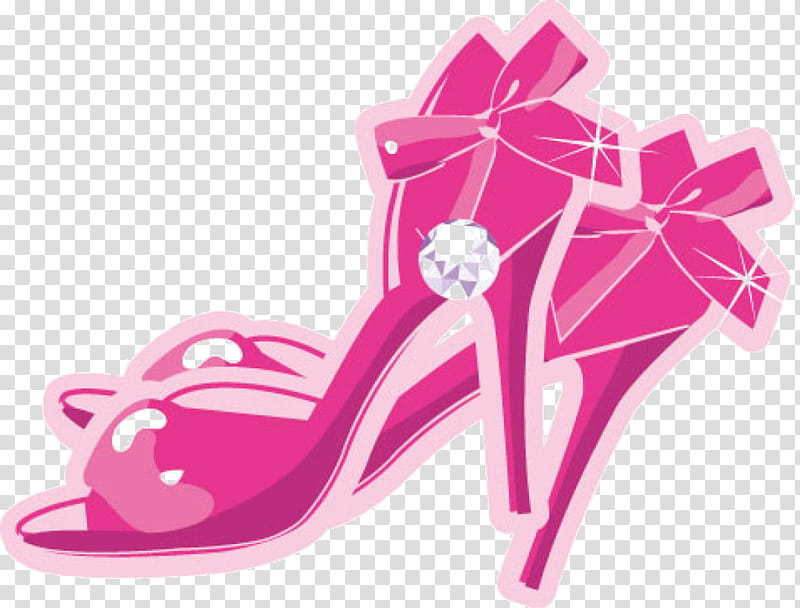 Pink Rose, Highheeled Shoe, Red High Heels, Sandal, Dress Shoe, Footwear, Magenta, High Heeled Footwear transparent background PNG clipart