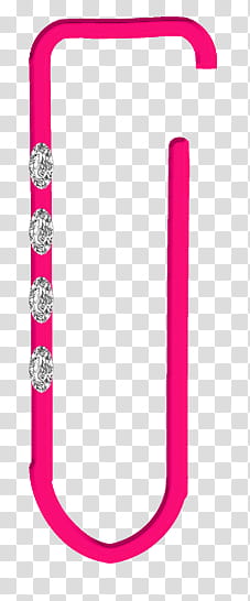 pink paper clip transparent background PNG clipart