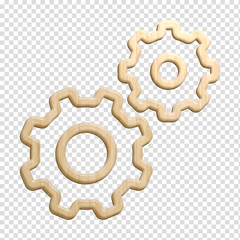 Settings icon Gear icon Miscellaneous Elements icon, Metal, Brass transparent background PNG clipart
