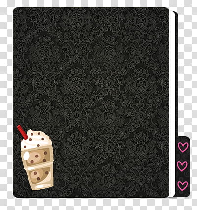 Folders Color Full, FolderNegro + Cofee  icon transparent background PNG clipart