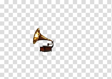 First s, brown and brass-colored gramophone transparent background PNG clipart