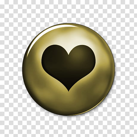 Network Gold Icons, favorites-, round gold and black heart illustration transparent background PNG clipart